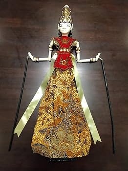 『インドネシア伝統的人形劇 ワヤン・ゴレ』 操り中古人形７体 アンティーク人形 インドネシア伝統的人形劇 ワヤン・ゴレ』 操り中古人形7体