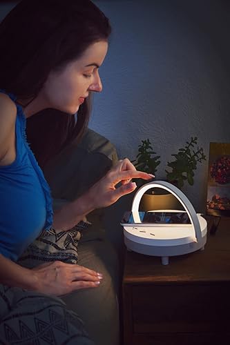 Vista 5 de WOOHOO Archway - Altavoz inalámbrico con cargador inalámbrico de 5 W y luz táctil