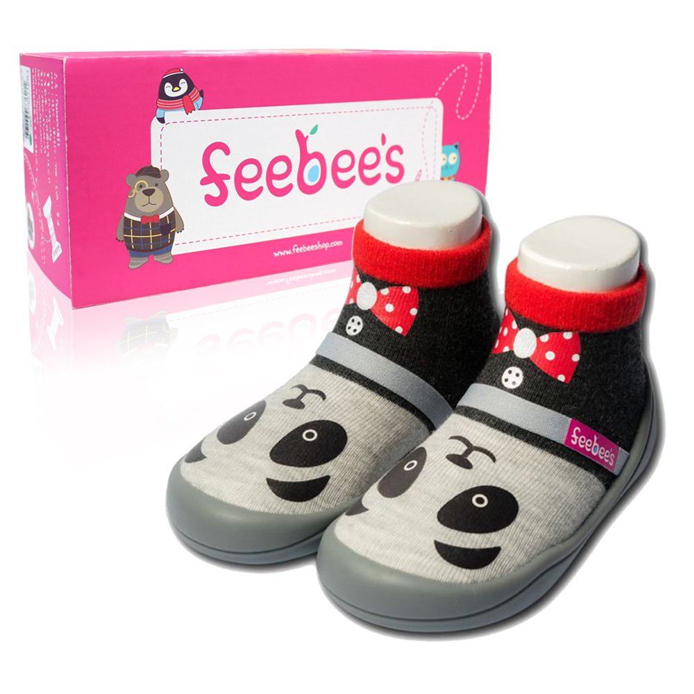 Zaport Baby Socks with Rubber Non-Slip Soles First Walker Toddler Sock Shoes Slipper with Patented Strap