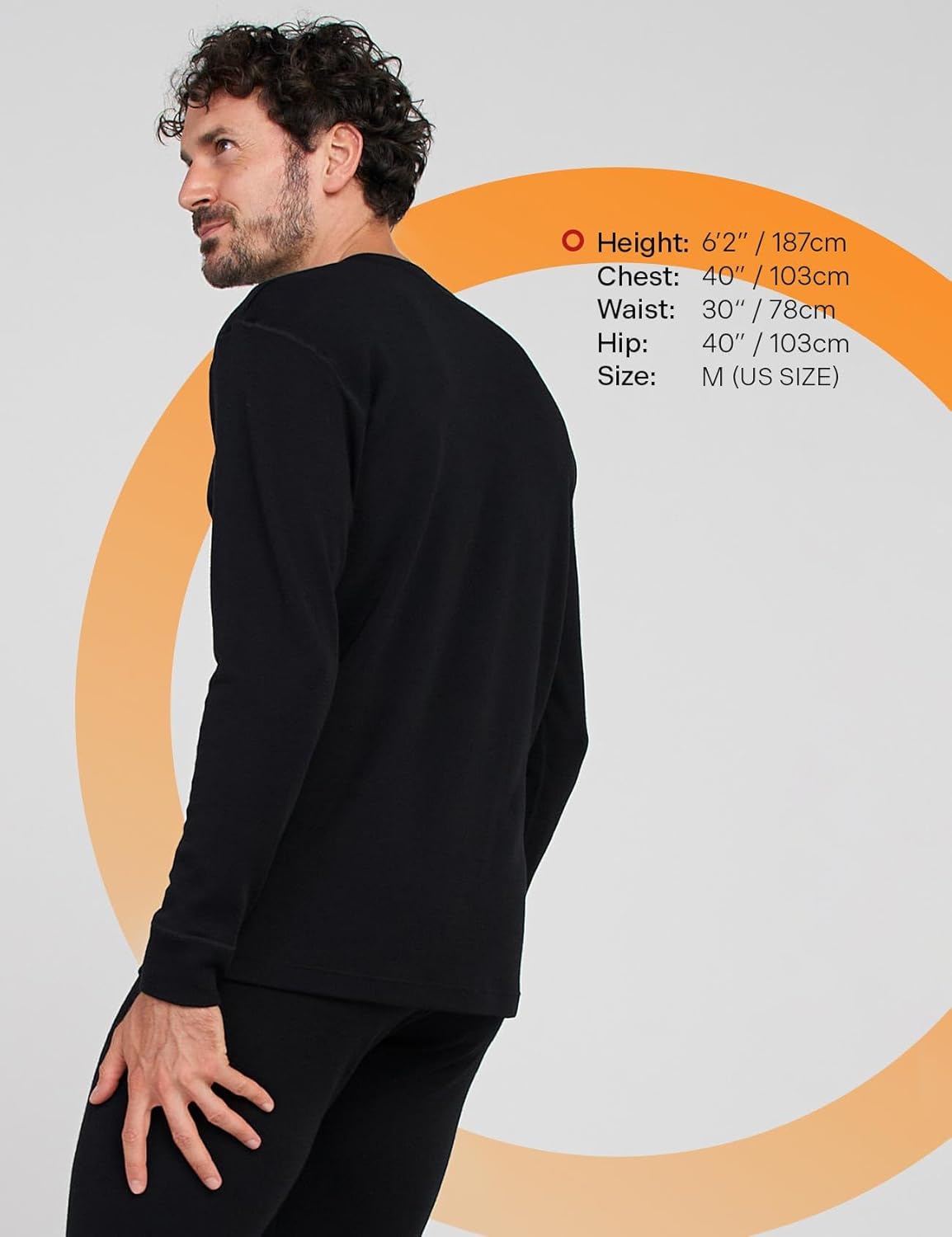 LAPASA Men 100% Merino Wool Shirt Base Layer Lightweight Midweight Thermal Top Long Sleeve Hunting Undershirt Warm Long John - Image 4