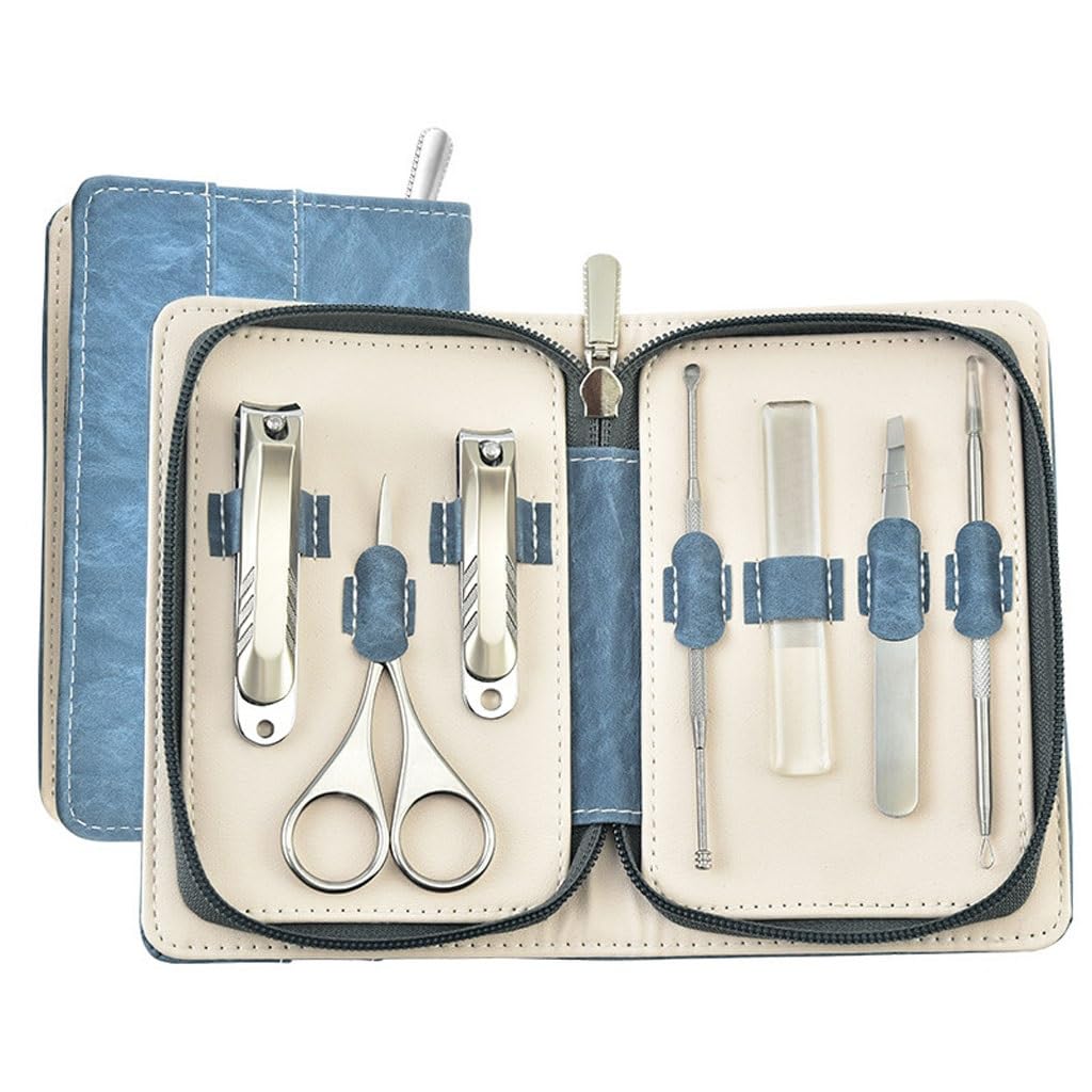 Maniküre-Set mit Nagelschere und Reißverschlussetui, ideal für Zuhause, unterwegs und für die Schönheitspflege.