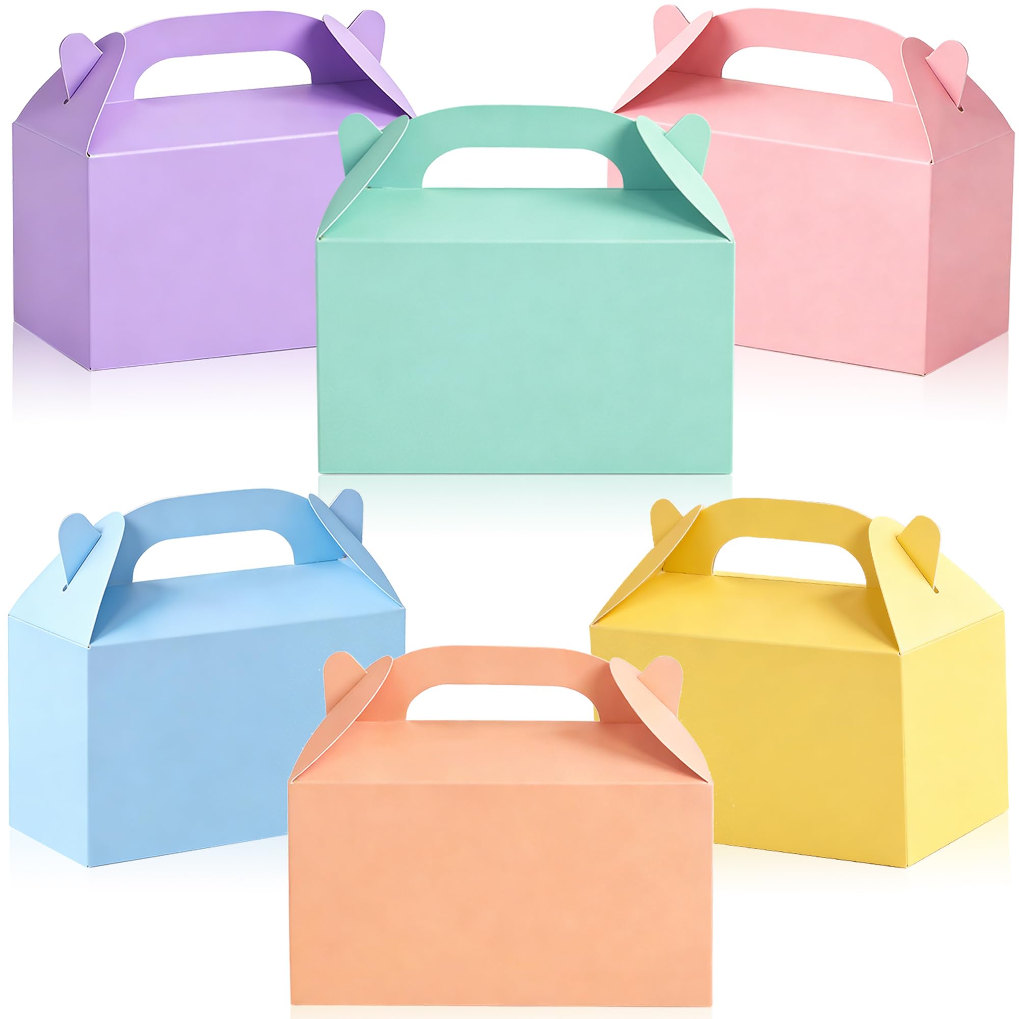 CUUSNNY 30 Pcs Pastel Party Favor Treat Boxes, Pastel Goodie Box