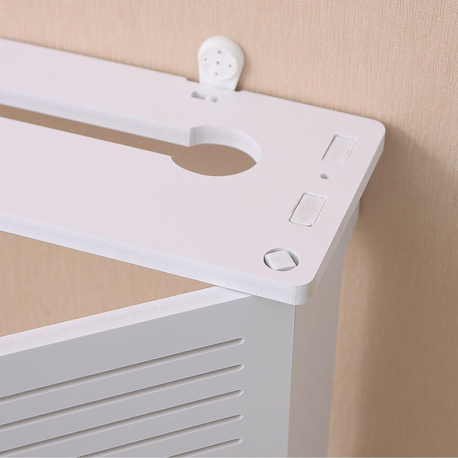 Schowek ścienny na router WiFi, regał na router ścienny, pudełko do przechowywania kabli i routerów telewizyjnych, pudełko do przechowywania na ścianie, do domu (B)