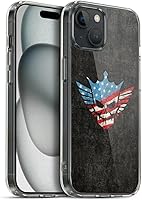 Vista 91 de Head Case Designs Funda de gel suave con licencia oficial de la WWE American Nightmare Flag Cody Rhodes Graphics compatible con Apple iPhone 7