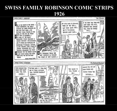 Swiss Family Robinson Comic Strips (B&W): 1926
