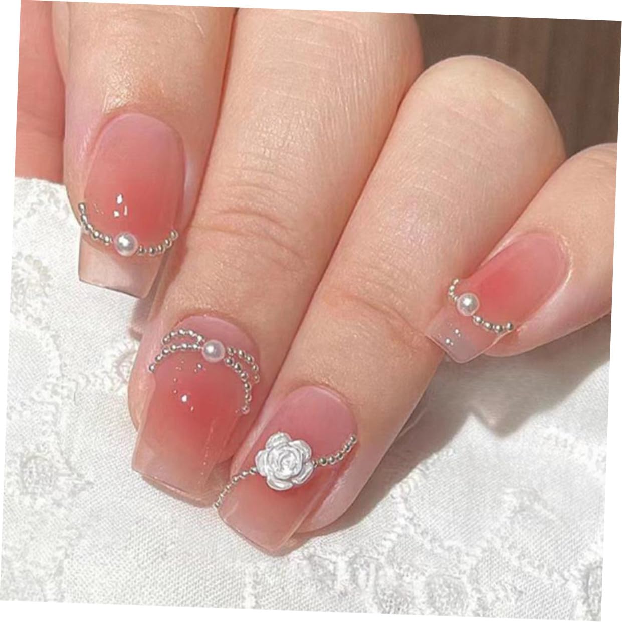 minkissy 3 Set Di Perline Per Nail Art Perline Per Unghie in Metallo Per Donne E Ragazze Mini Perline Decorative Rotonde Per Lartigianato E La Decorazione Della Casa 4 Scatole * 3