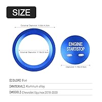 Vista 3 de CARFIB Calcomanías de botón de encendido para Chevrolet Chevy Equinox Malibu Sonic Traverse Trax, accesorios de arranque y parada, tapas de piezas