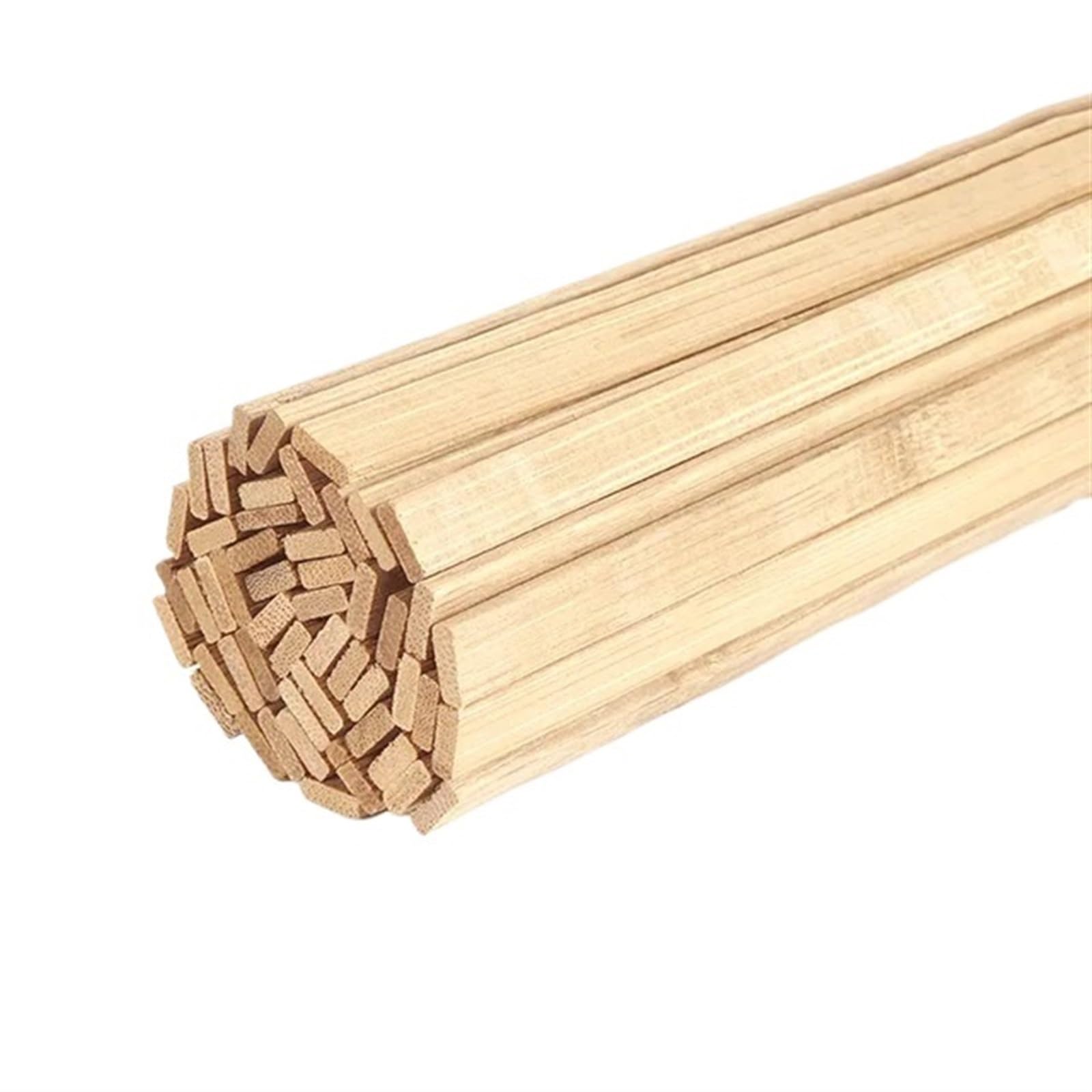 Weitingkkk One Color Wooden Sticks For Crafts, Wooden Dowels Balsa Wood Sticks Multiple Sizes Model Building Diy Accessories(3X9x200mm 20Pcs)