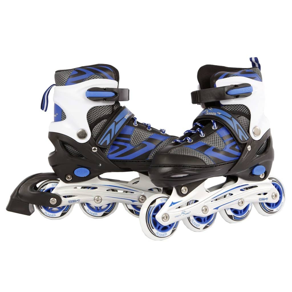 Van Manen 720233 Kids Globe Street Rider Rollers en Ligne Bleu/Noir, réglable de Taille 39 à 42, Cadre en Aluminium, Rose