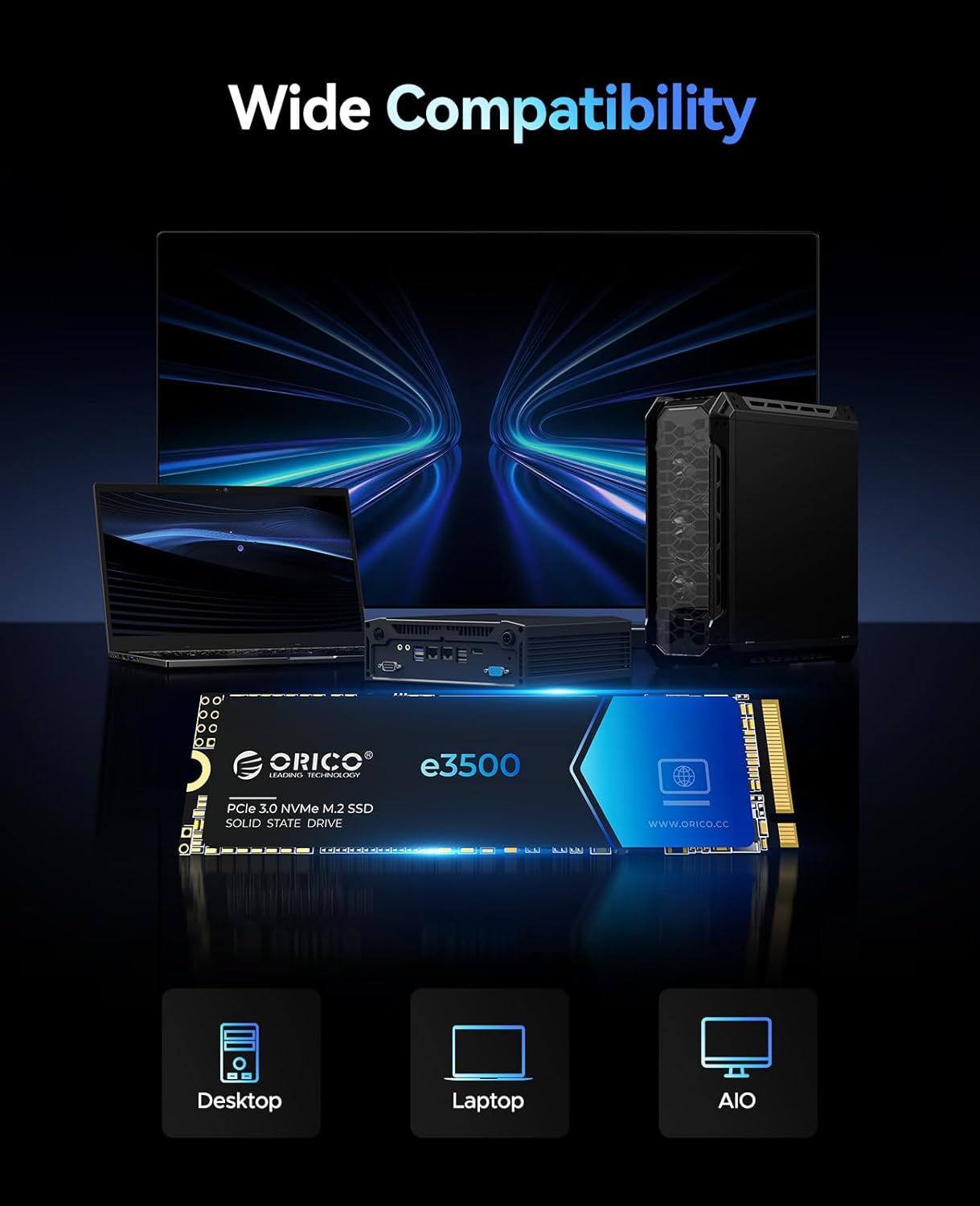 ORICO e3500 SSD Wide Compatibility