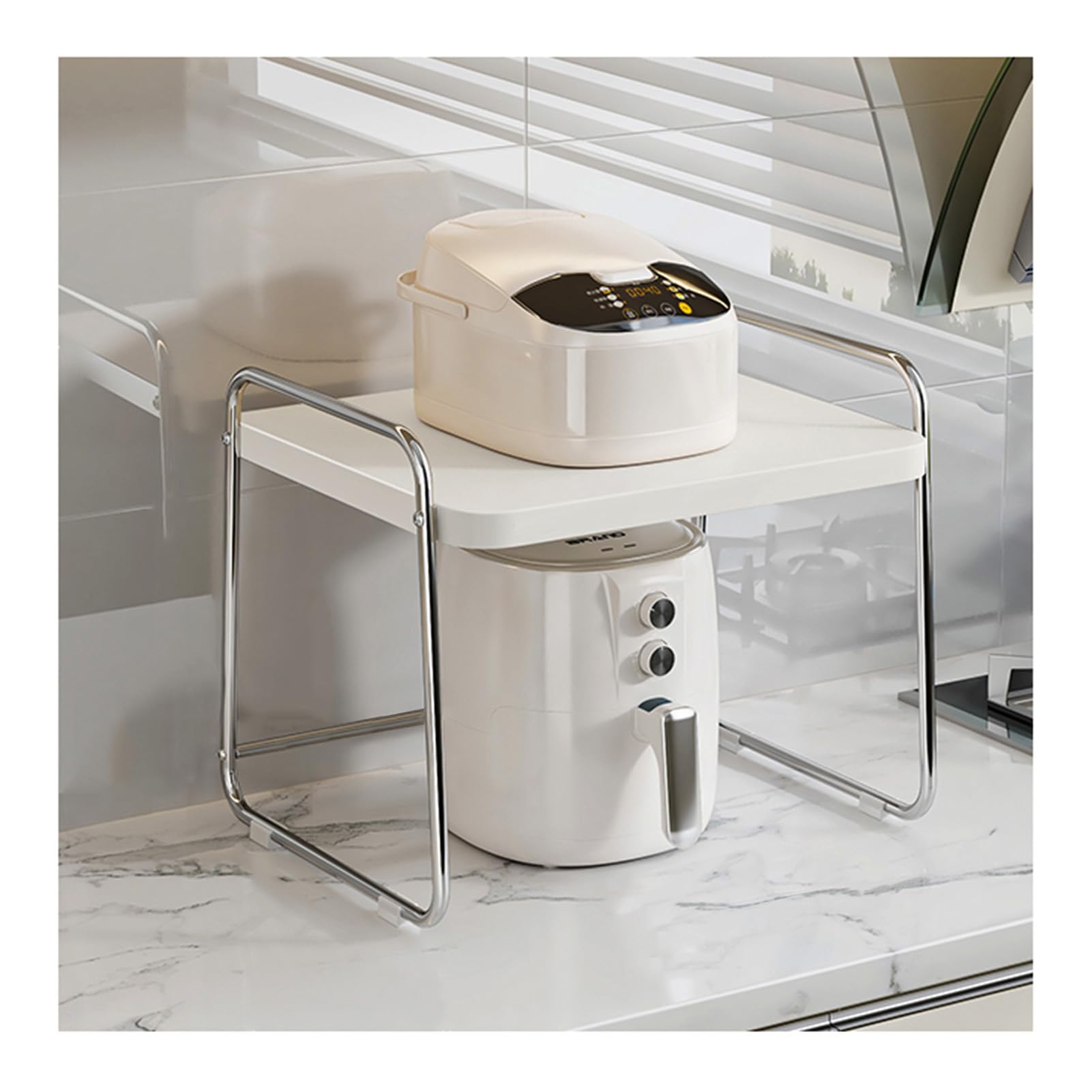 Étagère de support de four grille-pain et micro-ondes pour rangement de meuble