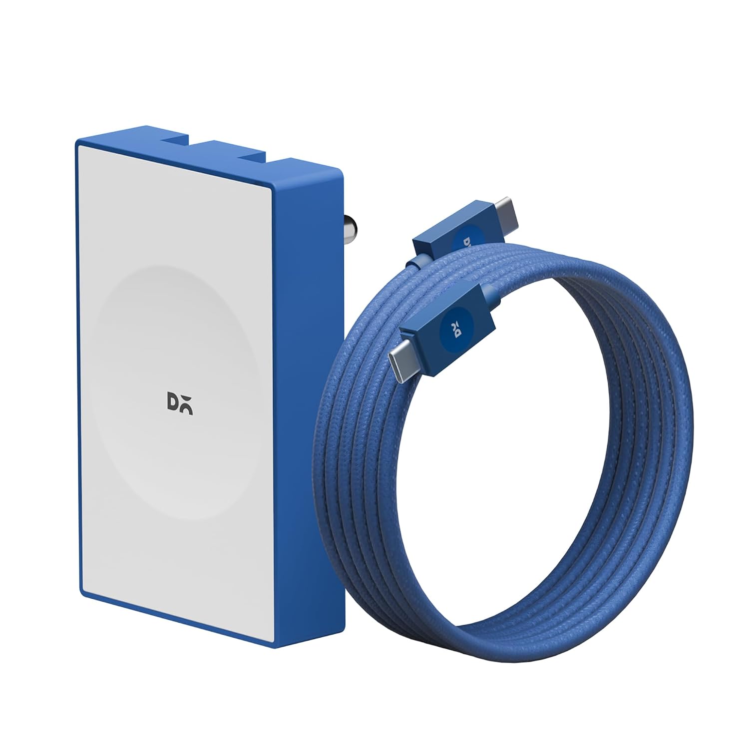 DailyObjects Combo Blue POP Pack - 45 Watt with (45 Watt GaN charger + Type C to C Fast Charging 100W Kevlar cable|Compati...