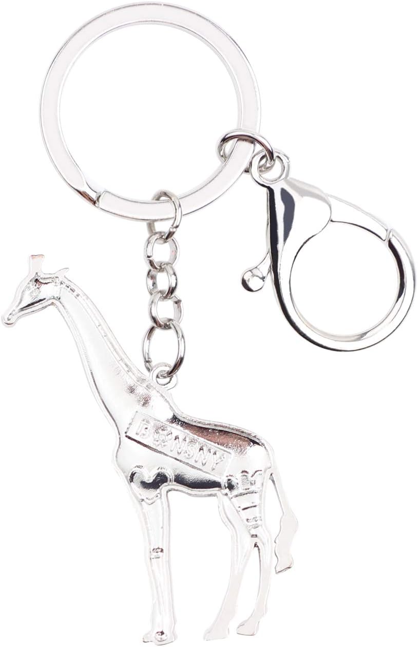 WEVENI Alloy Colorful Giraffe Keychain Accessories Enamel Jewelry Gifts For Women Girls Bag Car Wallet Charms - Image 4