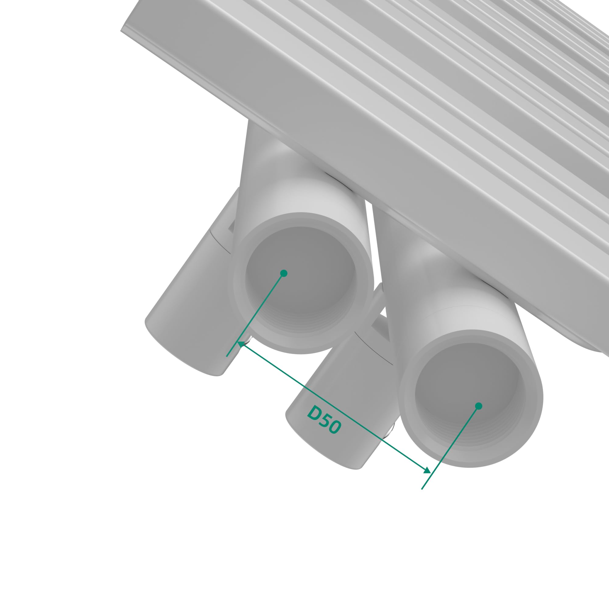 [neu.haus] Scalda Asciugamani da Parete Radiatore Scaldasalviette per Bagno Termoarredo ad Acqua Calda 120 x 50 cm - Bianco