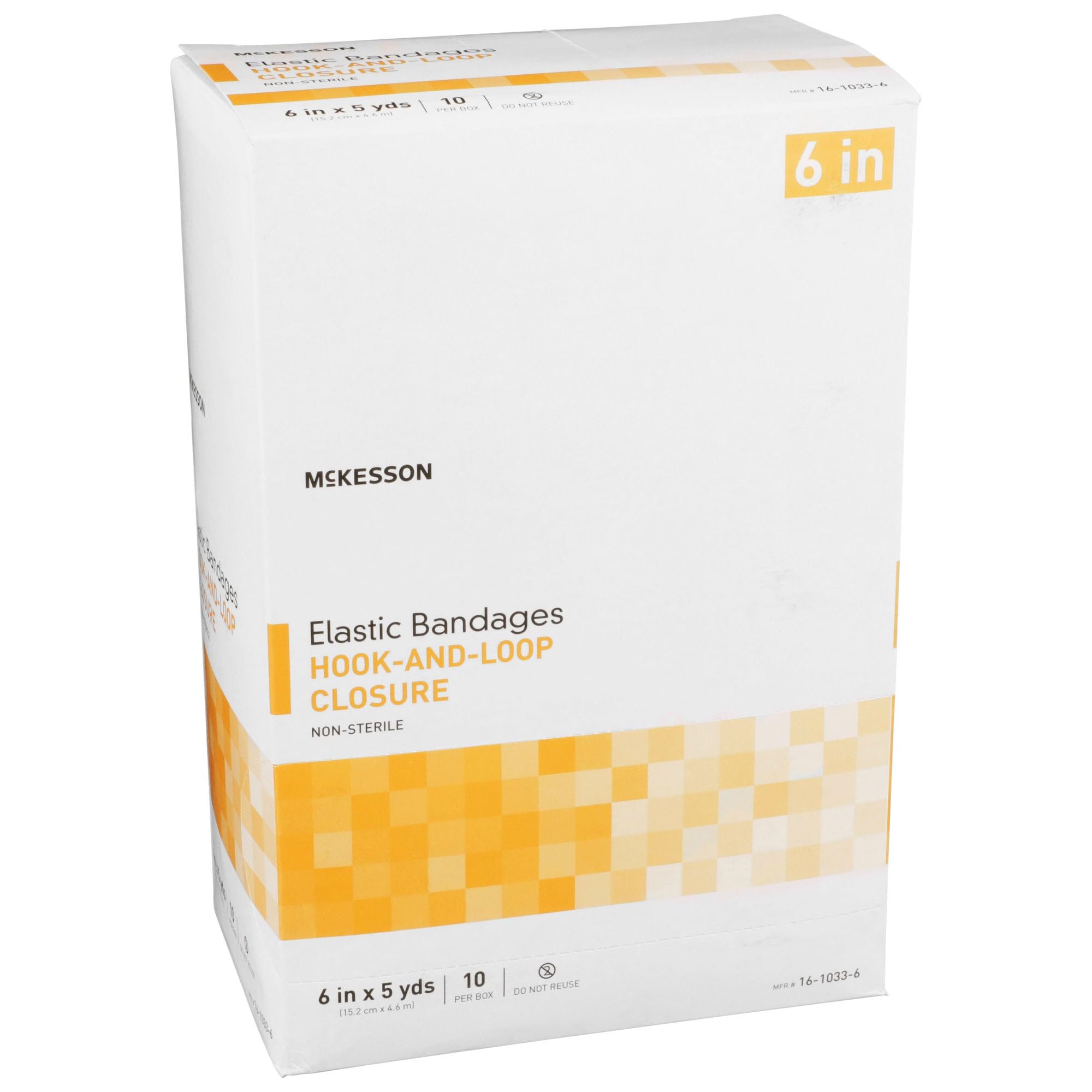 McKesson Elastic Bandages, Hook Loop, Non-Sterile, Tan, 6 in x 5 yd, 10 ct — Amazon image 7