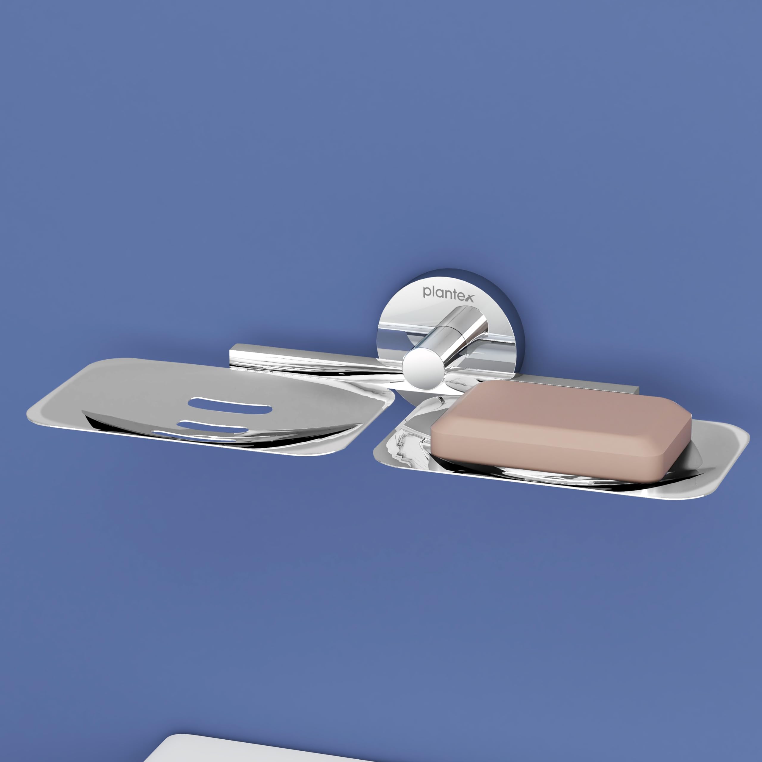 Plantex Smero Pure Brass Dual Soap Holder for Bathroom and Kitchen/Soap Stand/Soap Case/Soap Dish/Bathroom Accessories - Circle(Chorme) (B08YWJNFVD) Amazon Price History, Amazon Price Tracker