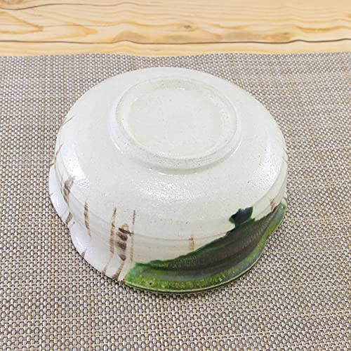 Amazon.co.jp: 鉢 瀬戸焼 織部花5寸鉢 中島塩草 塩草窯 花柄