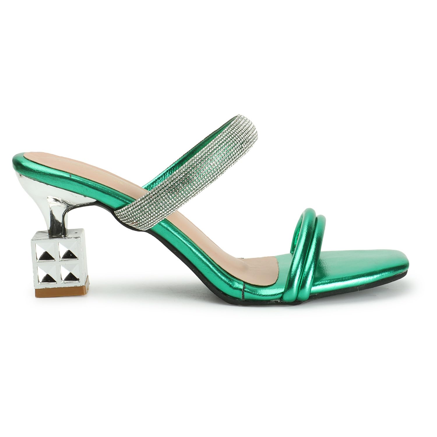 EZGIRL Womens Comfortable diamond Heels/Fashion Sandals | green | 4 (B0CT8NSJBJ) Amazon Price History, Amazon Price Tracker