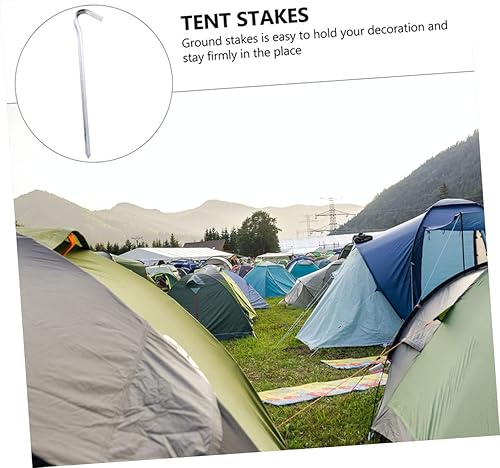 Miniatura 3 de Happyyami 48 Pcs Tent pegs inflable Tent Ultralight tarp Heavy Duty Outdoor Tent Camping Nail Camping pegs Hard Ground Canopy Stakes Aluminum Alloy