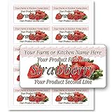 Fruits Jam Jelly Marmalade Candy Syrup Preserves Rectangle Personalized Adhesive Paper Labels for...