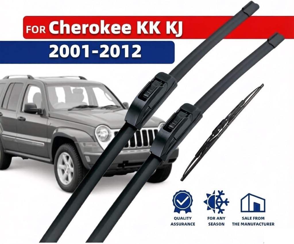Щетки стеклоочистителей передних и задних стекол для Jeep Cherokee MK3 KK MK4 KJ 2001 2012 гг. 19 19 11 Долговечные сменные щетки стеклоочистителей долговечные щетки стеклоочистителей