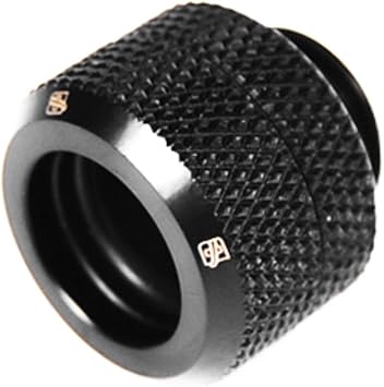 Barrow G1/4 to 12mm Hard Tubing Compression Fitting, Black, 4-pack