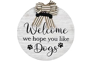 All Chic Welcome Hope You Like Dogs Wreath
