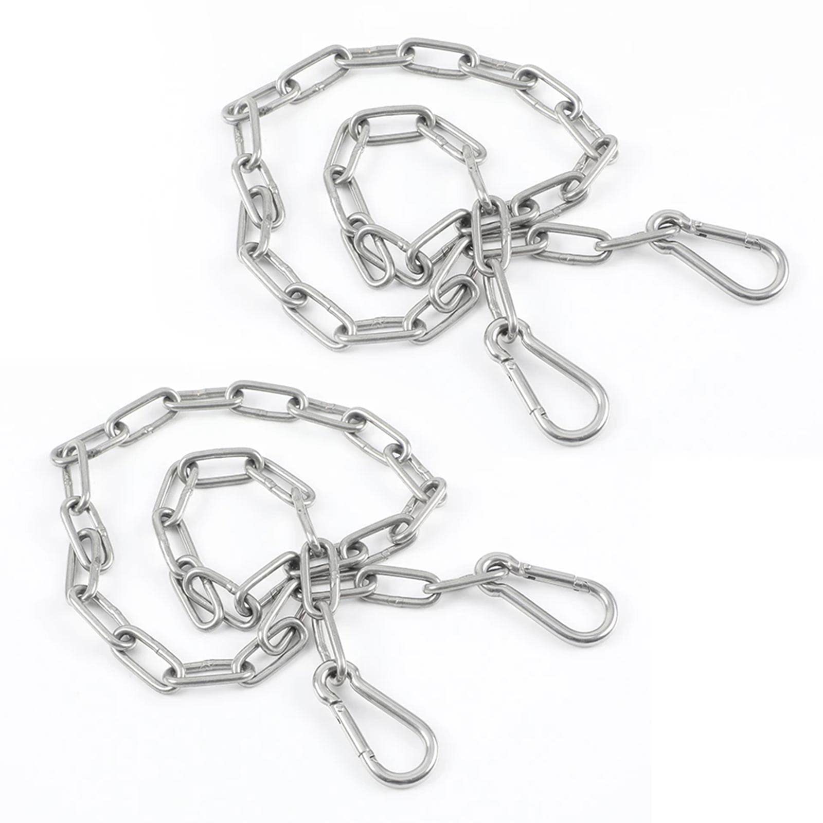 Chaîne Inox 304 Au Mètre 6 M × 3 Mm – Maillons Ronds, Charge Max 800 Kg – Balançoire, Ancre, Hamac, Suspension