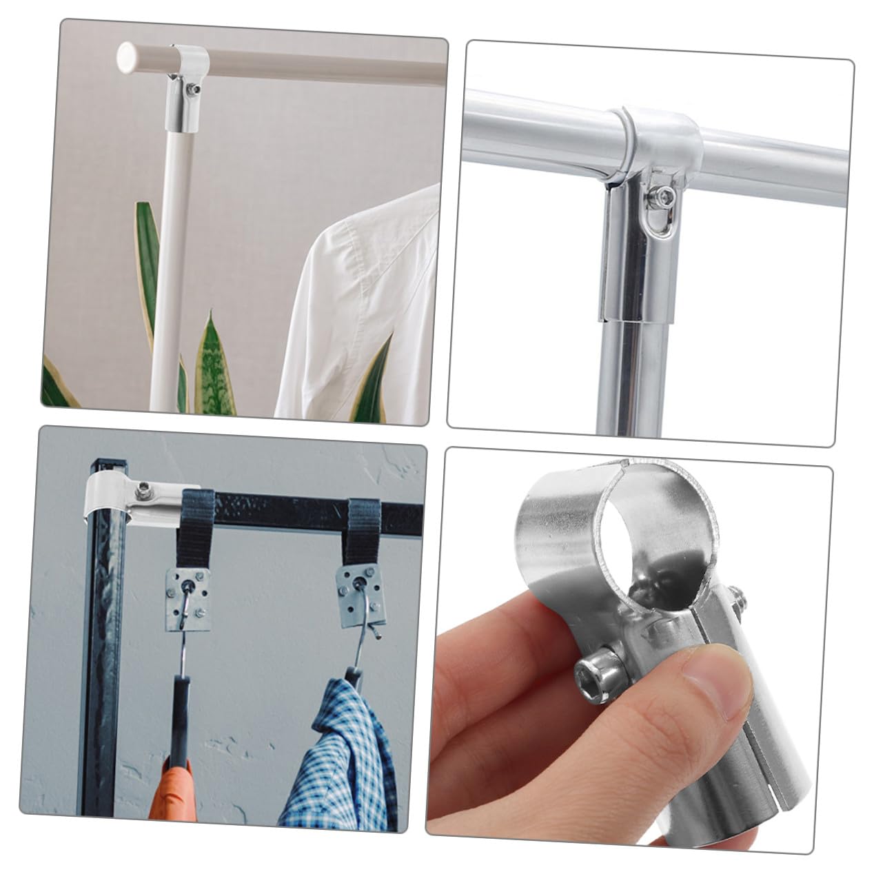 Morsetto Tubo in Acciaio Inox a T 25mm, 12 Pezzi per Recinzione