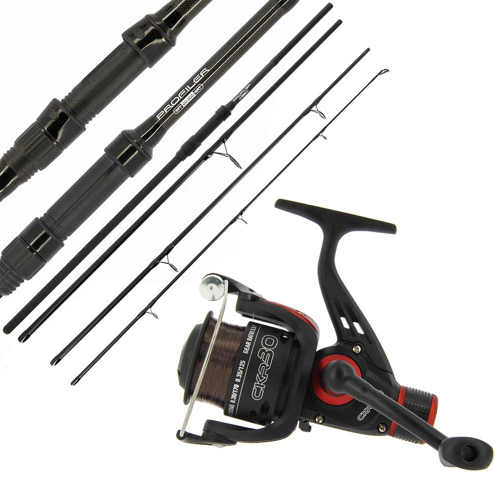 DNA Leisure NGT Profiler Carbon Travel 9ft 4pc Rod & CKR30 Reel Set Carp Sea Coarse Fishing
