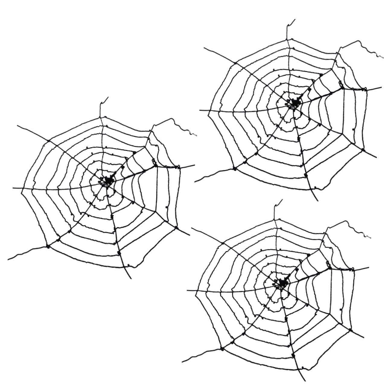 PRETYZOOM 3 Decorazioni A Ragnatela Elastiche Ragnatela Di Halloween Decorazione Per Feste O Casa