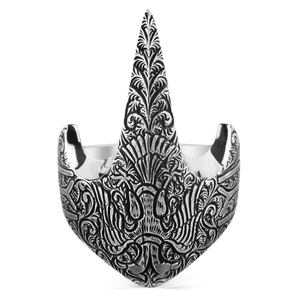 Solid 925 Sterling Silver Double Headed Eagle IYI Kayi Tribe Archer Thumb Mens Ring product thumbnail 3
