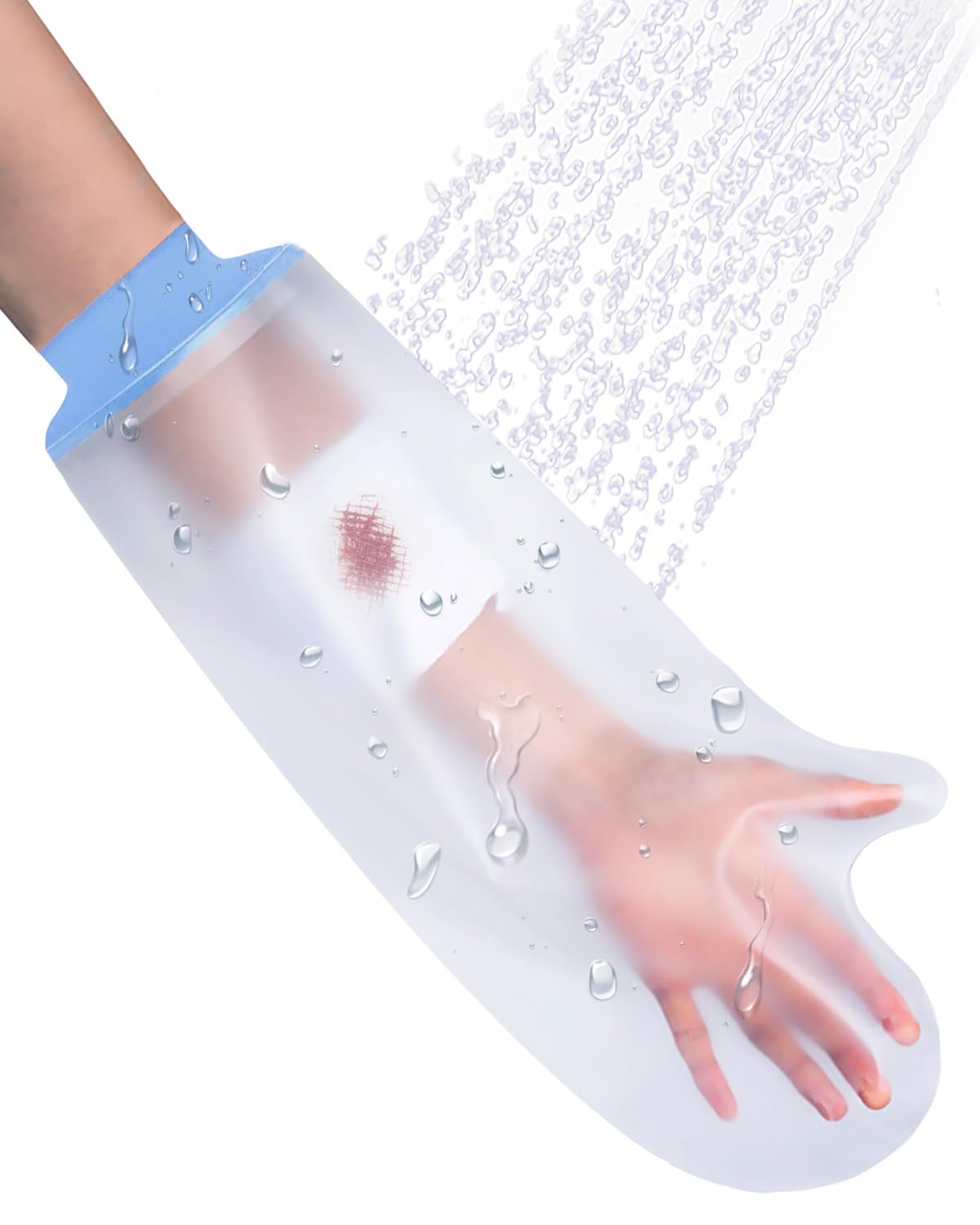 Waterproof Cast Cover Arm Child, Soft Comfortable Reusable Shower Cast Bandage Protectorr for Bath Teens, Child Bandage Protector for Broken Surgery Wound Arm, Hands, Wrists,Protector Bag