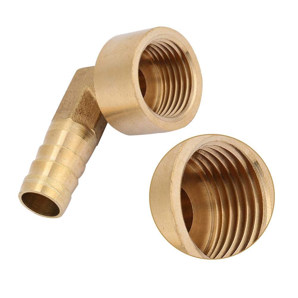 Raccordo A Gomito 90° In Ottone G1/2, Attacco Rapido Per Tubo Flessibile, Diametri 8-16 Mm, Connettore Filettato Femmina - 2