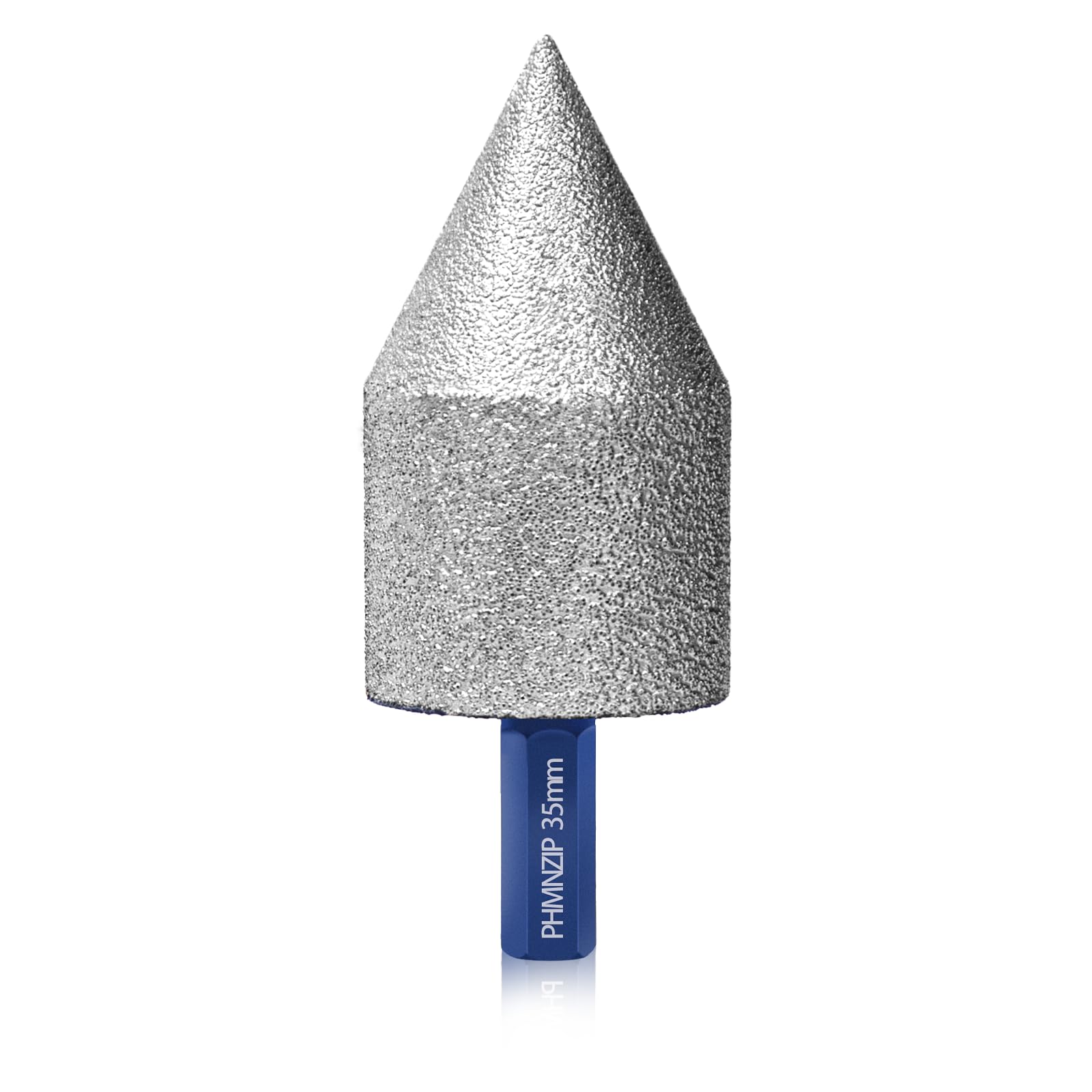 Punte Diamantate per Smussare 35 mm Esagono Gambo Smussatura di per Allargare i Fori Modellare Lucidare Smerigliare su Piastrelle di Ceramica Porcellana Marmo Granito Pietra Artificiale