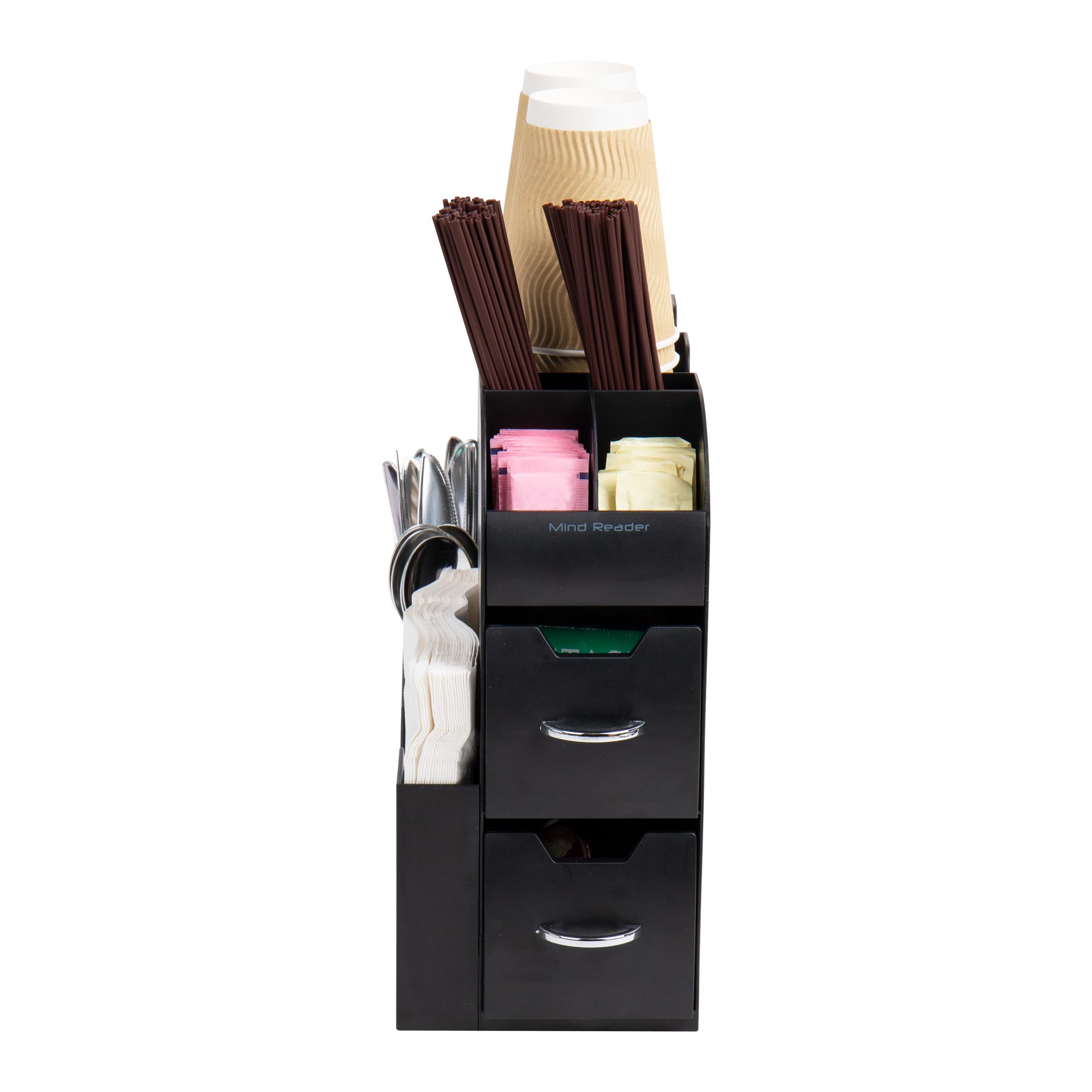 Mind Reader - Organizer per gli accessori e condimenti per il caffé 6 Black
