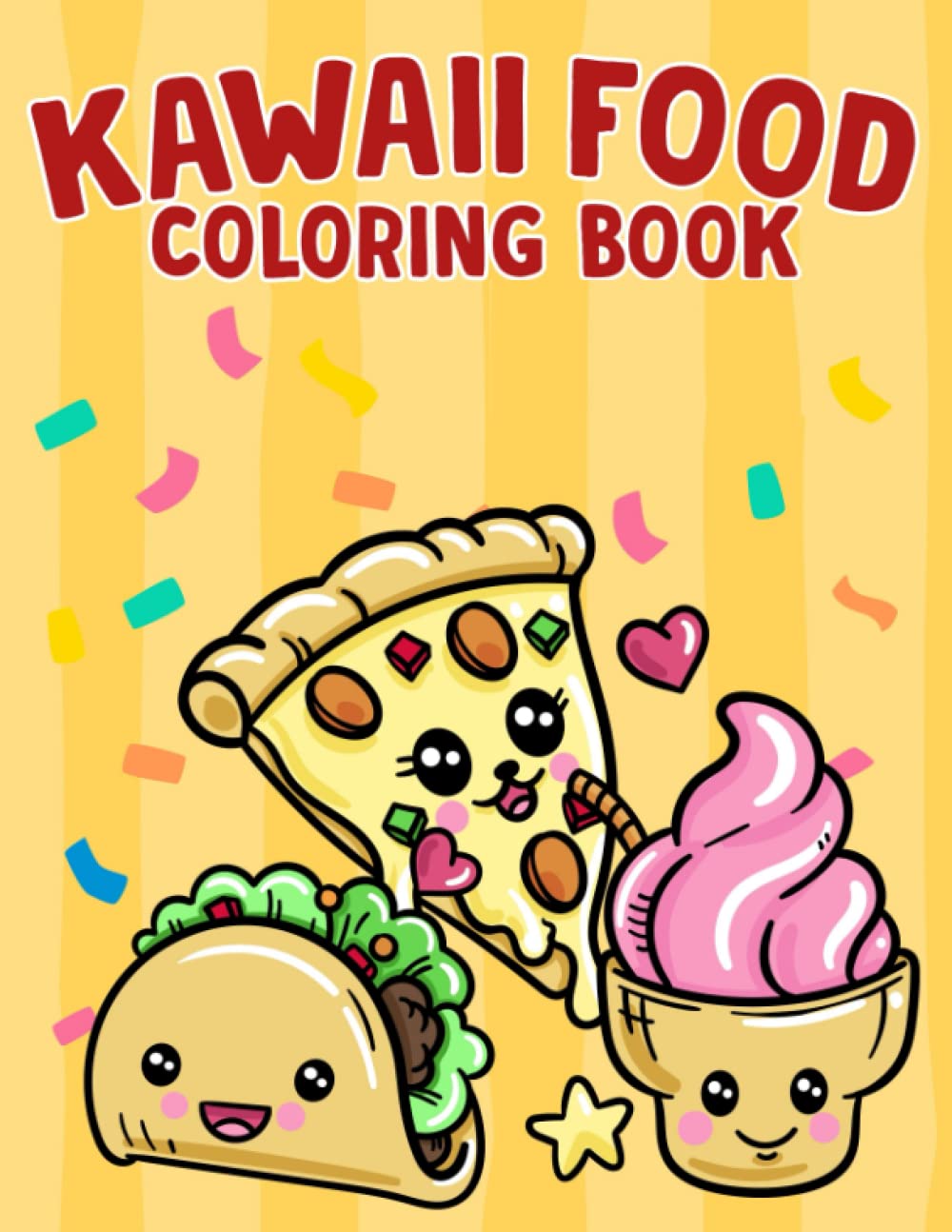 Buy Kawaii Food Coloring Book Kawaii Food Coloring Book, Cute Kawaii