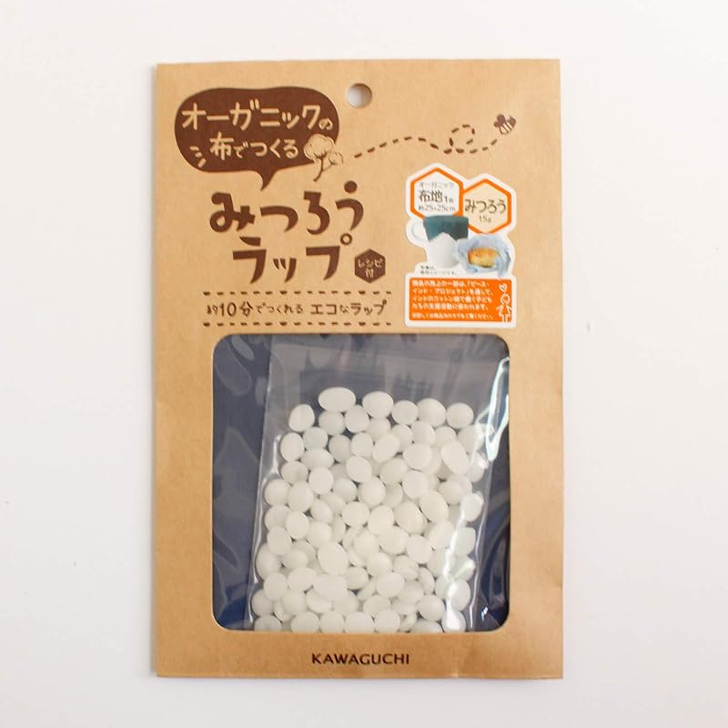 Kit para Fazer Wrap de Tecido com Cera de Abelha KAWAGUCHI TK15375, 15 g + Tecido