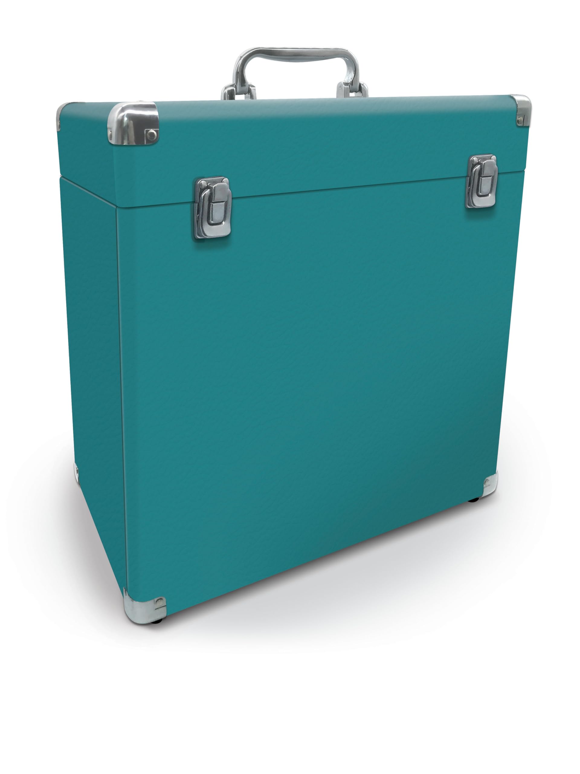 Funda de Almacenamiento de Vinilo LP de 30,5 cm | Cuero sintético | Interior Totalmente Forrado | Esquinas de Acero Reforzado | Kit de Limpieza Incluido