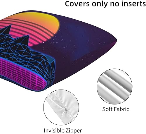 Miniatura 7 de Retrowave Pictures Printed Throw Pillow Cushion Cover Decoration Pillow Case