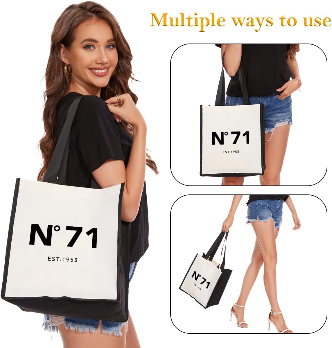 Birthday Gifts for Her Canvas Tote Bag Shopping Bags-2026 image 5