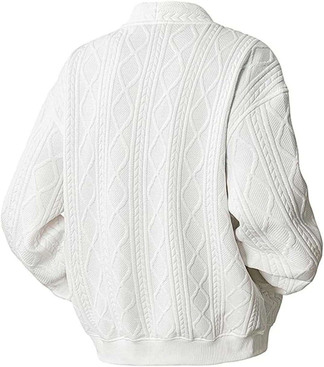 Men's Casual Knit Cardigan V Neck Long Sleeve Knitted Cardigan Sweater