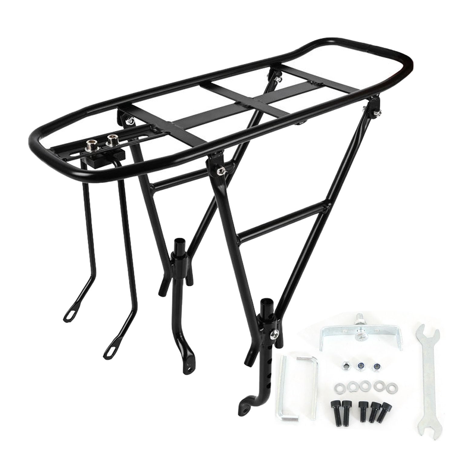 AXIM Bicycle Cargo Rack Rear Bike Rack,Adjustable Bicycle Trunk Pannier Back Rack with Fender fits Most Mountain, Road, City Bikes,130 lbs(60KG) Capacity