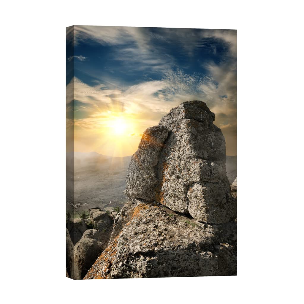 Tableau nature phosphorescent 80x120cm déco salon moderne - 5