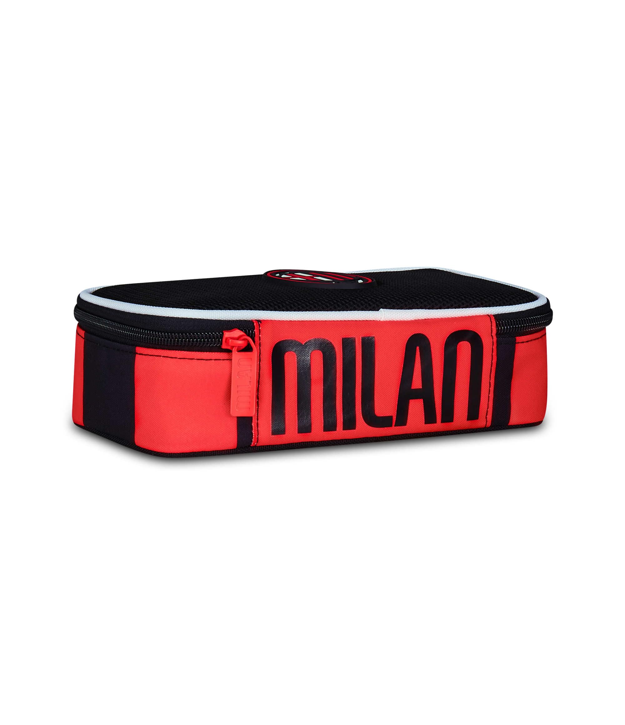 Seven Milan Astuccio Scuola Quick Case, Nero, Portapenne Completo di Penne, Matite, Colori, Accessori Zaino, Scuola Elementare e Media, Bambino Calcio