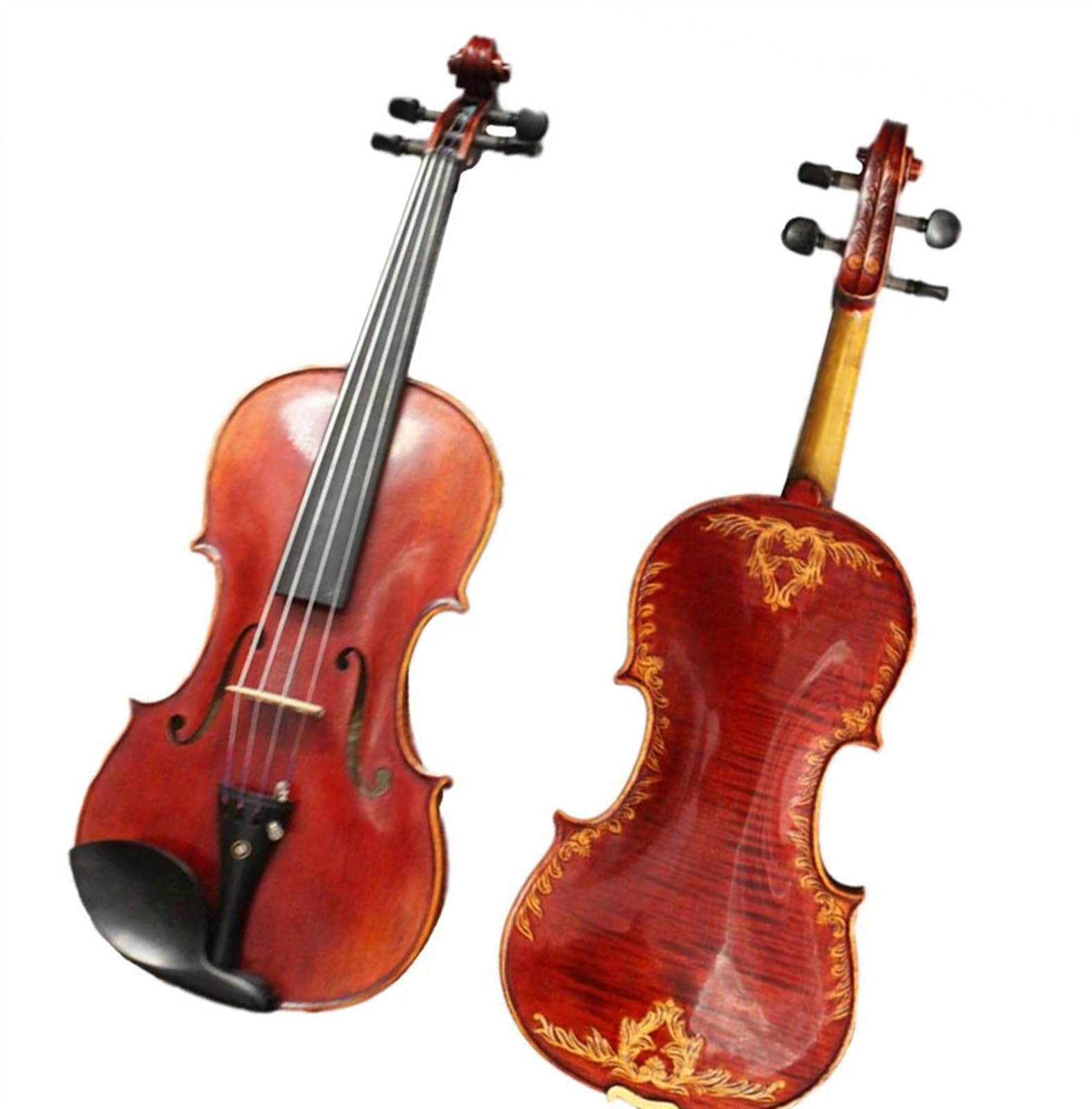 手彫り 4/4 バイオリン アンティーク ヨーロピアン ウッド