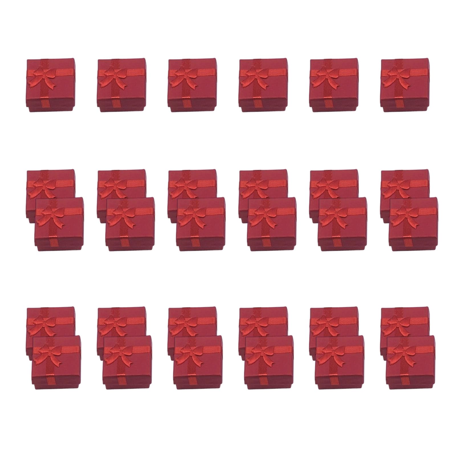 Boîtes à Bijoux En Carton - Lot De 10 - 8x5x2.7 Cm - Avec Couvercles - Pour Bagues, Boucles D'oreilles, Colliers - Idéal Cadeau