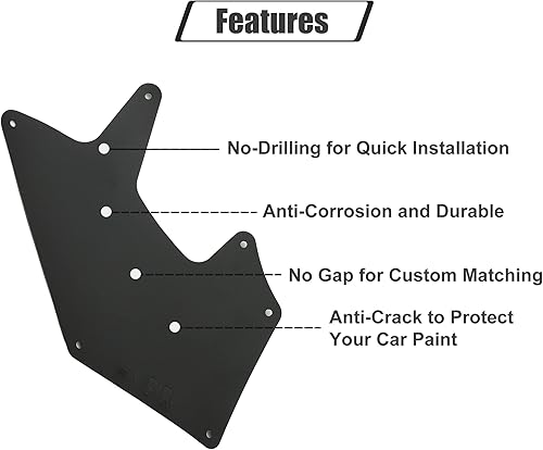 Miniatura 6 de ACROPIX Protector contra salpicaduras delantero y trasero, guardabarros, guardabarros, juego de protección para Toyota Sequoia con clips de
