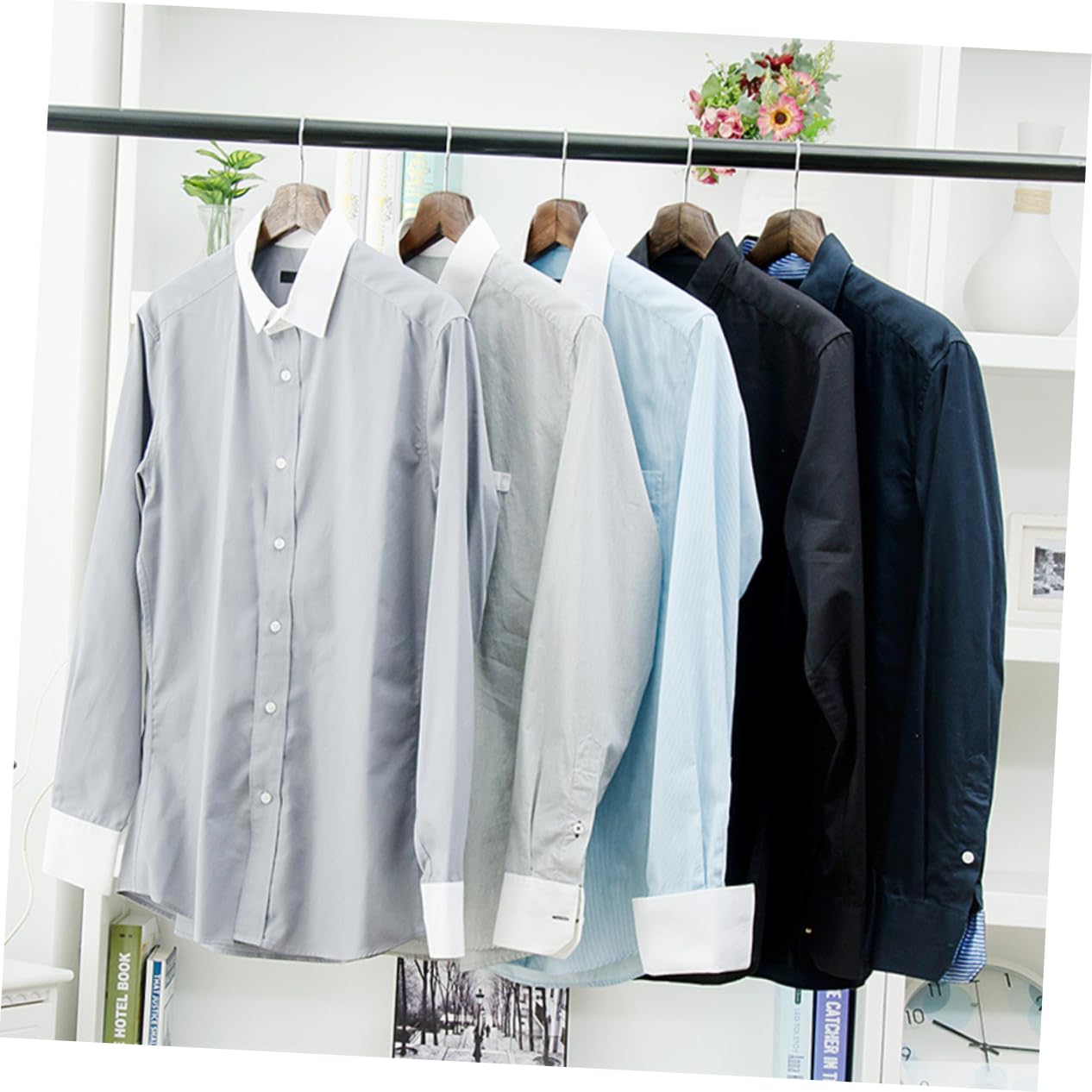 Unomor Cedar Hangers Set Solid Wood Hangers Wooden Coat for Men's Women's Clothing