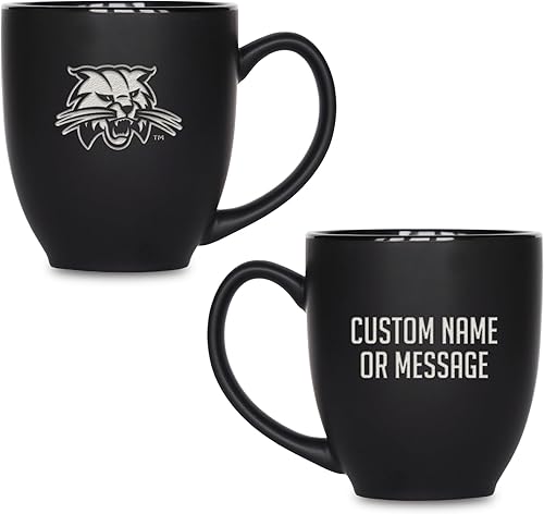 Miniatura 99 de Rico Industries NCAA Primary - Taza personalizada de 15 onzas, color negro mate, para bebidas calientes o frías Nebraska Cornhuskers